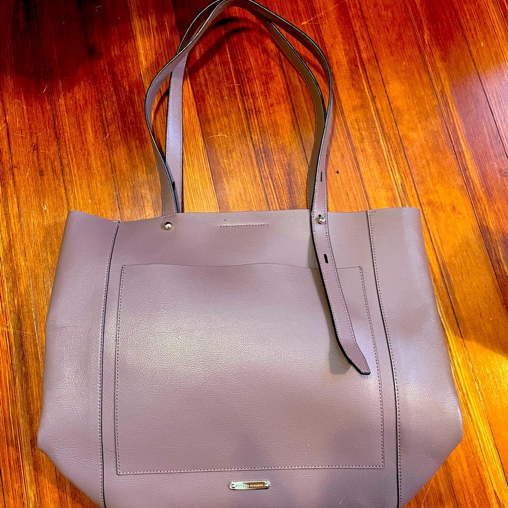 Mauve Rebecca Minkoff shoulder tote purse